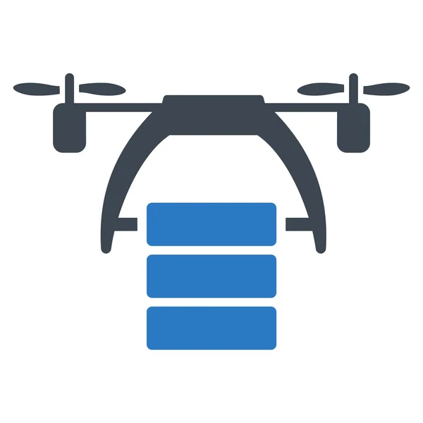 Lading Drone pictogram — Stockvector