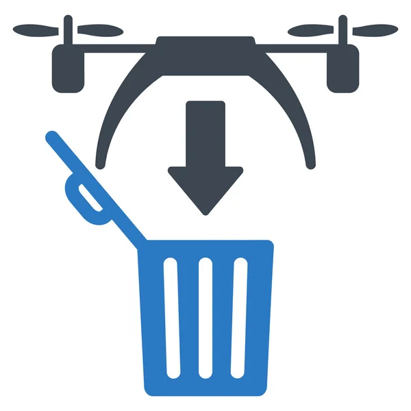 Basura Drone icono — Archivo Imágenes Vectoriales