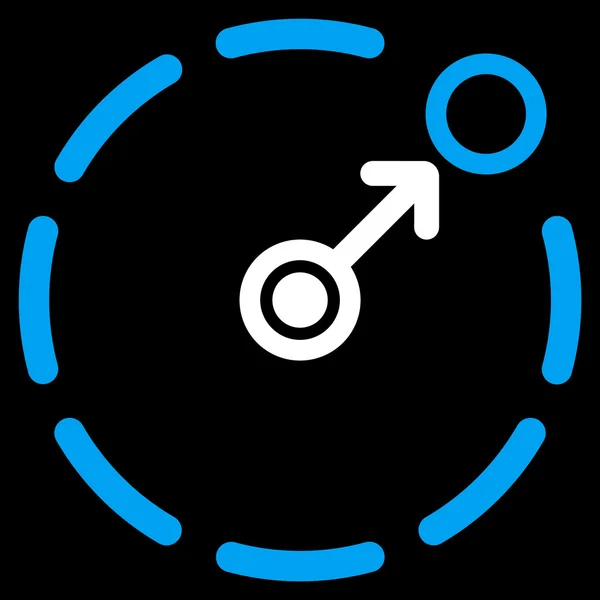 Zone circulaire Icône frontière — Image vectorielle