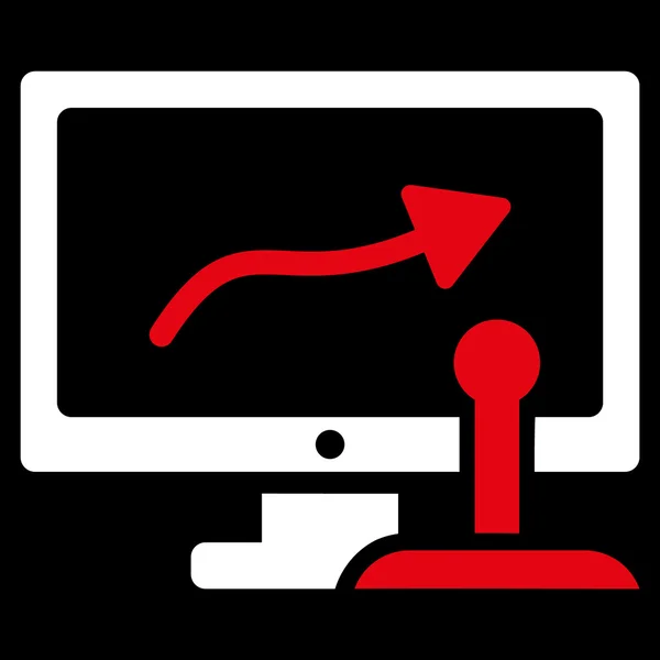 Icono de monitoreo remoto — Vector de stock