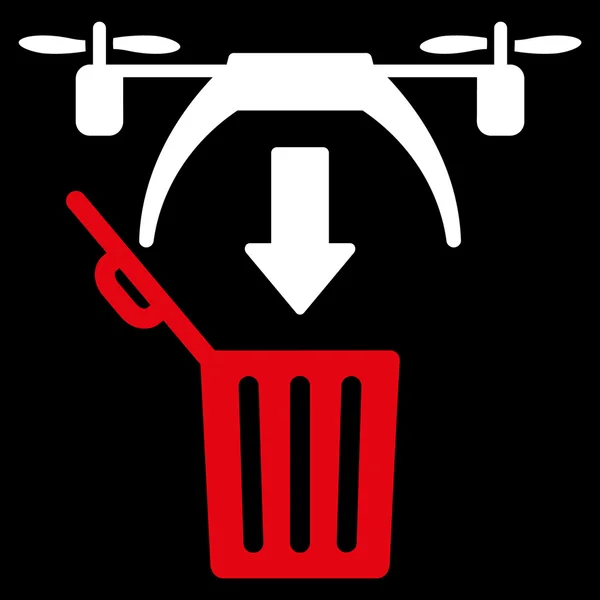 Basura Drone icono — Archivo Imágenes Vectoriales