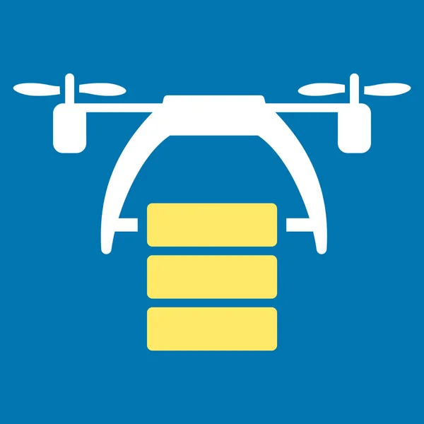 Ładunku Drone ikona — Wektor stockowy