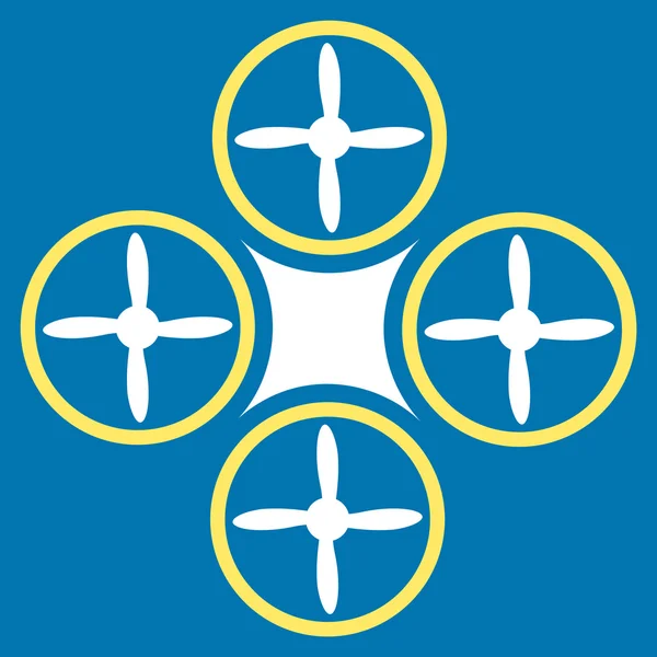 Lucht Drone pictogram — Stockvector