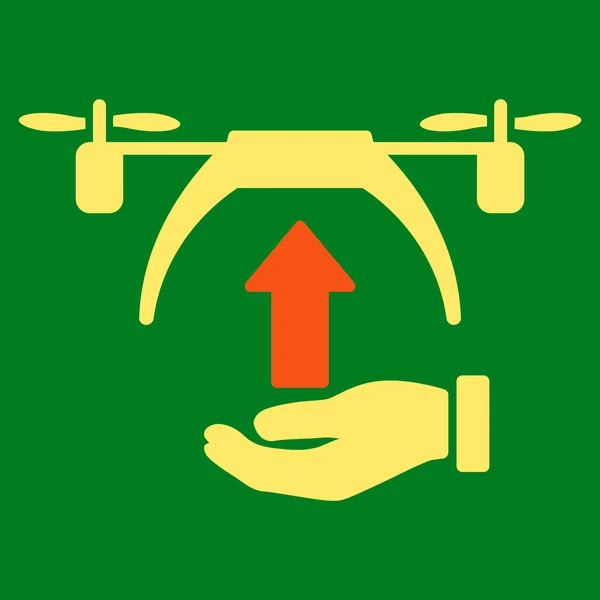 Drone opstijgen pictogram — Stockvector