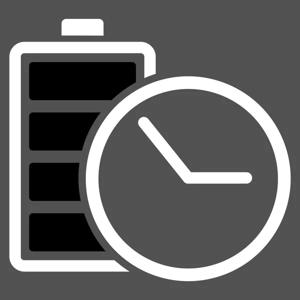 Икона аккумуляторных часов — стоковый вектор