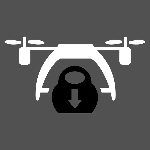 Drone lossen pictogram — Stockvector