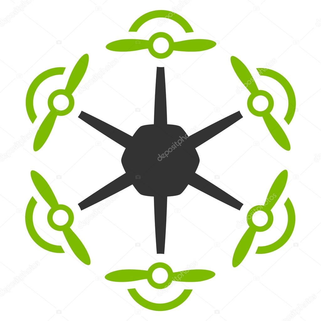 Flying Hexacopter Icon