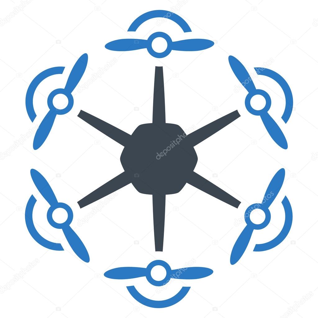 Flying Hexacopter Icon