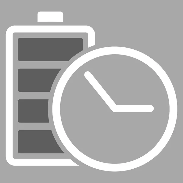 Icône horloge batterie — Image vectorielle