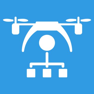 Helikopter dağıtım düzeni simgesini