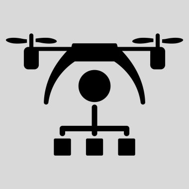 Helikopter dağıtım düzeni simgesini