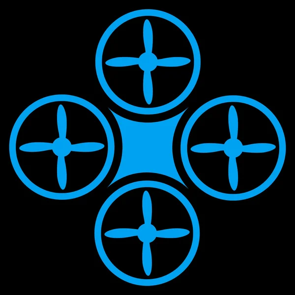 Lucht Drone pictogram — Stockvector