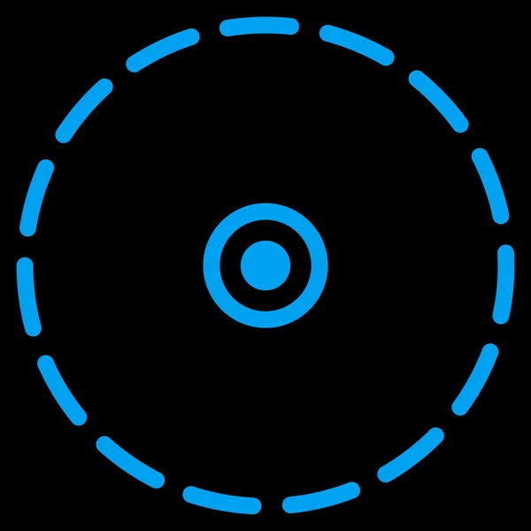 Ícone da área círculo —  Vetores de Stock
