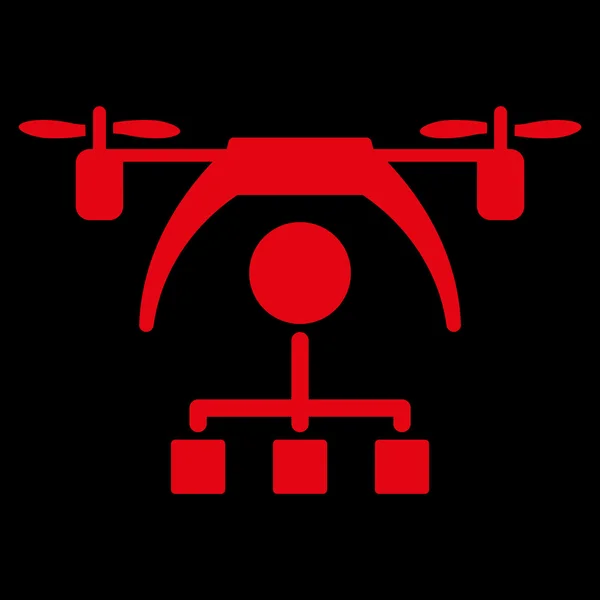 Ikon Skema Distribusi Helikopter - Stok Vektor