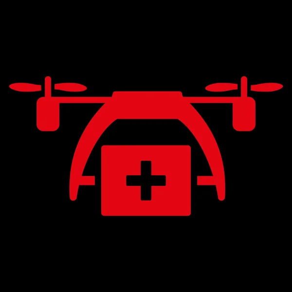 Eerste hulp Drone pictogram — Stockvector