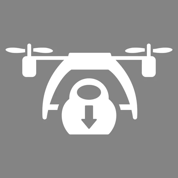 Drone lossen pictogram — Stockvector