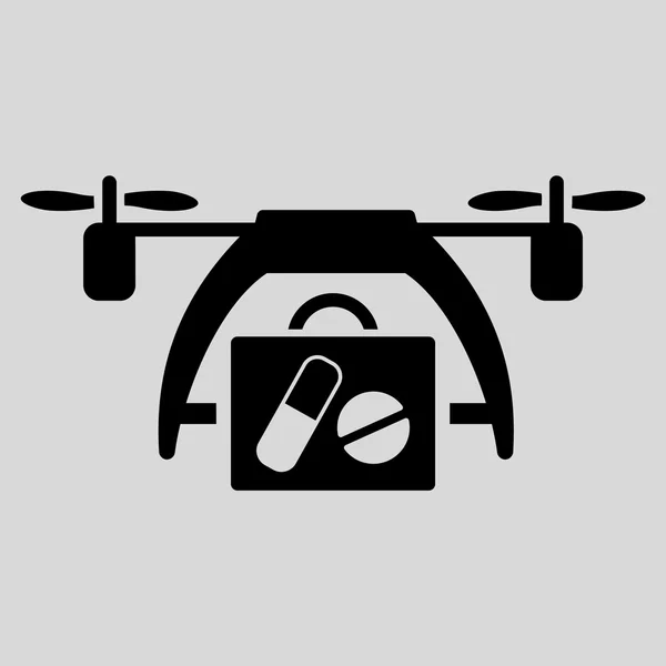Ícone drone médica — Vetor de Stock