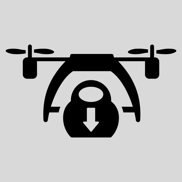 Ícone de descarga de drone — Vetor de Stock