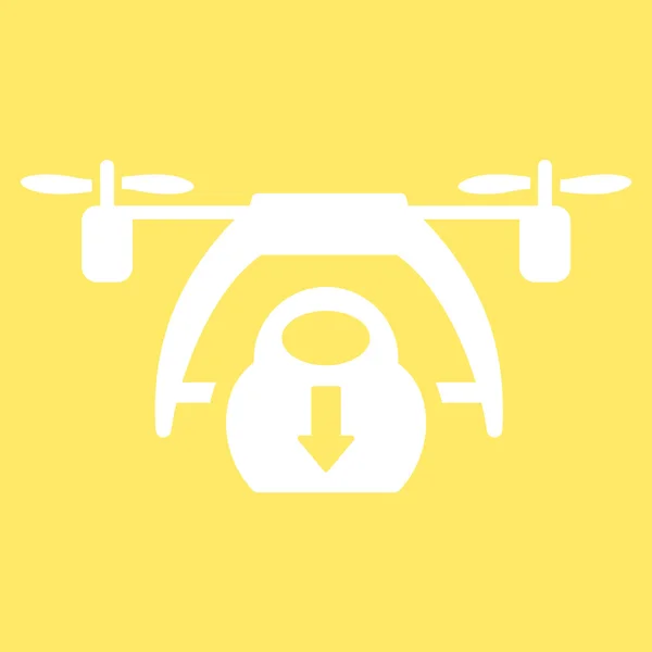 Icône de déchargement de drone — Image vectorielle