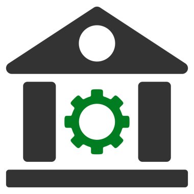 Fabrika düz simgesi