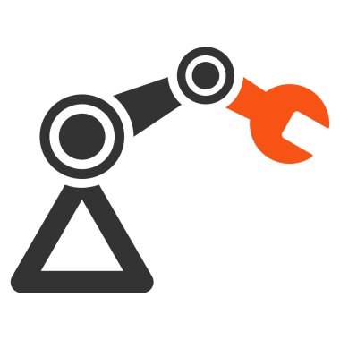 Robotik düz simgesi