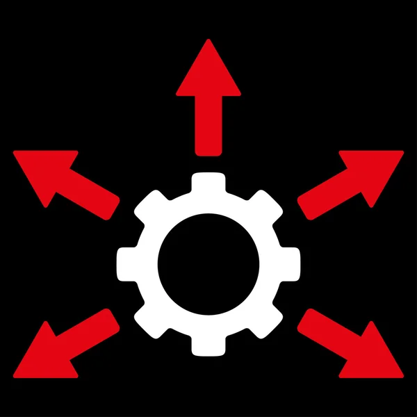 Icône de distribution d'engrenages — Photo