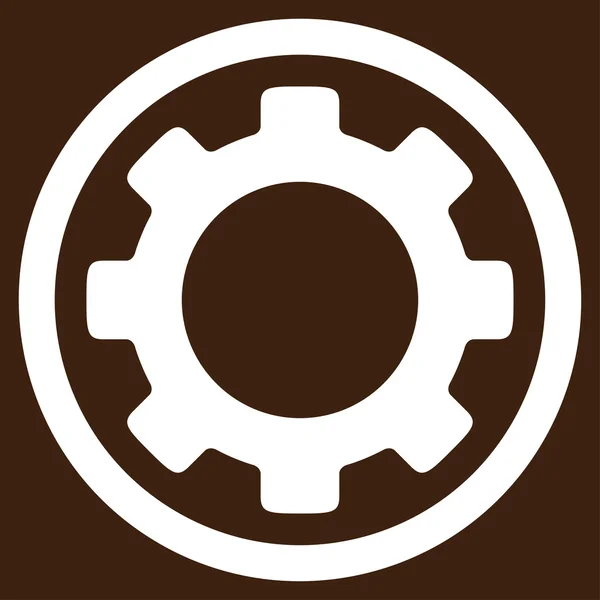 Gear Flat Icon — Stock Photo, Image