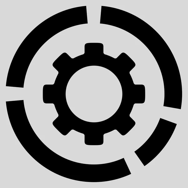 Branschdiagram ikon — Stockfoto