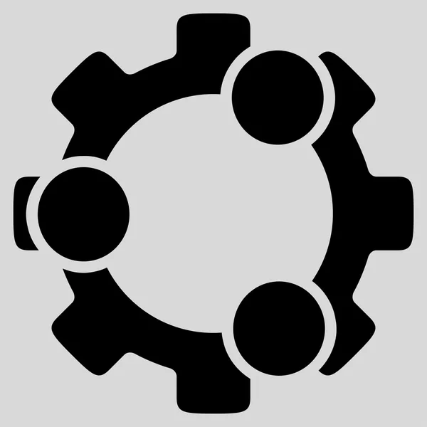 Teamwork Flat Icon — Stock Photo, Image