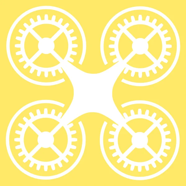 Quadcopter Flat pictogram — Stockfoto