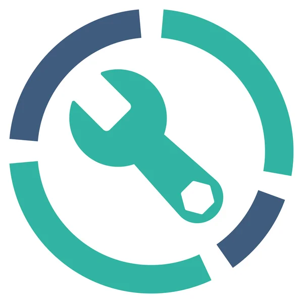 Tools Diagram Icon — Stock Photo, Image