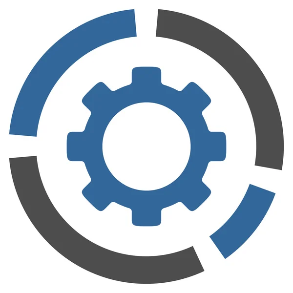 Icona del diagramma industriale — Foto Stock