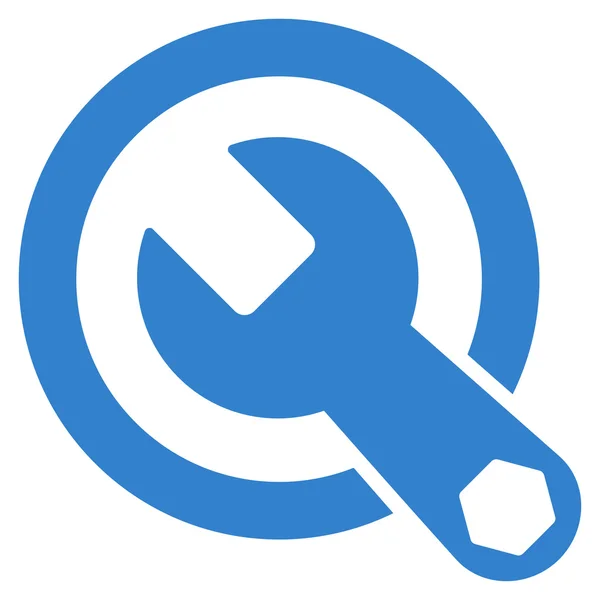 Rounded Wrench Icon — Stock Photo, Image