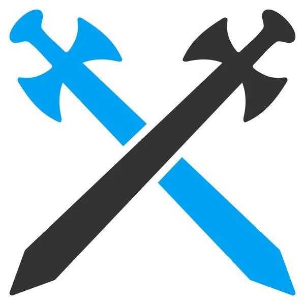 Średniowieczne miecze ikona — Wektor stockowy