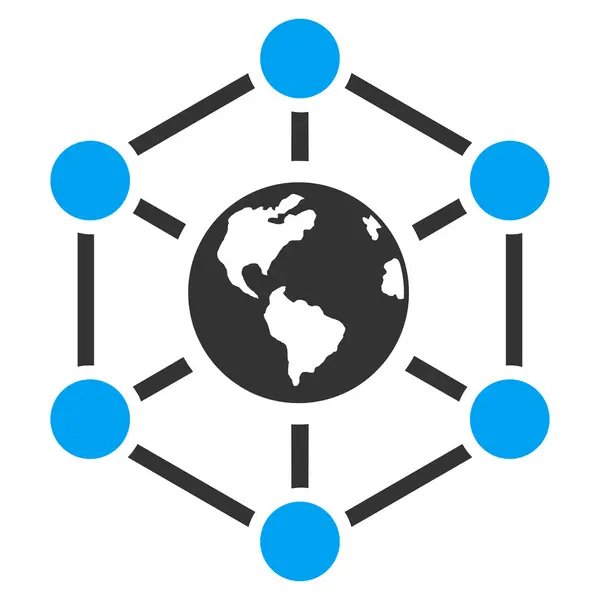 전세계 인터넷 아이콘 — 스톡 벡터