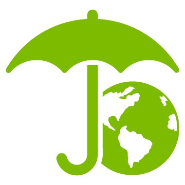 Earth şemsiye simgesini