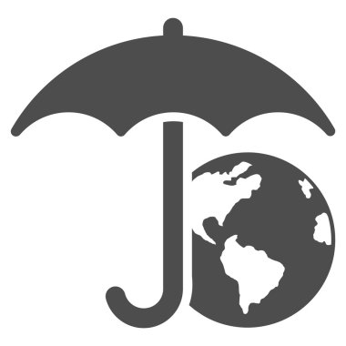 Earth şemsiye simgesini