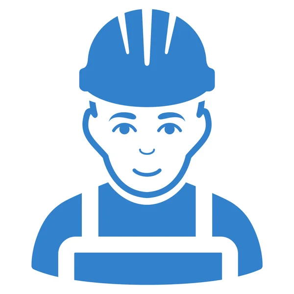 Happy Mechanic Icon — Stock Vector