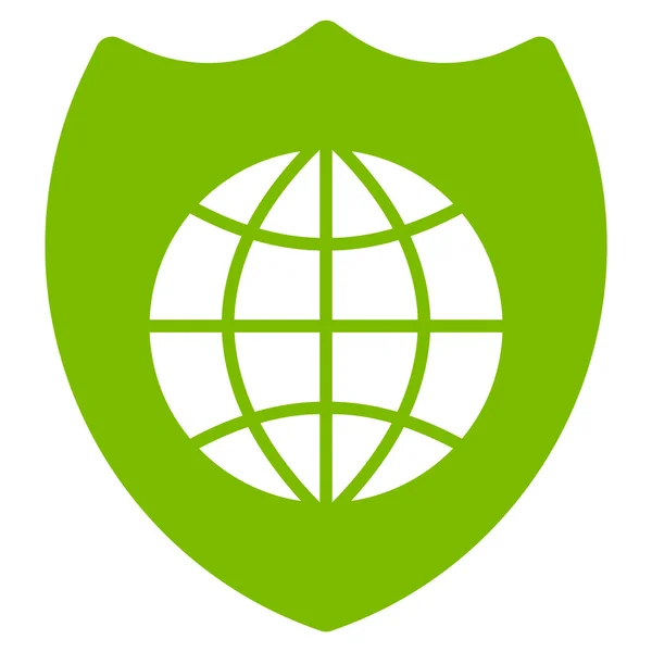 Icono del Escudo Global — Vector de stock