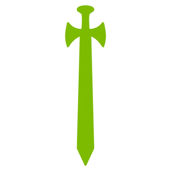 Средневековая икона меча — стоковый вектор