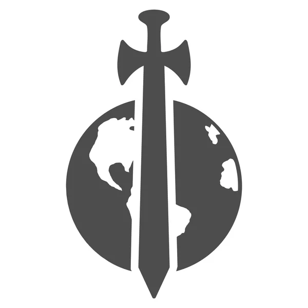 地球军事保护图标 — 图库矢量图片