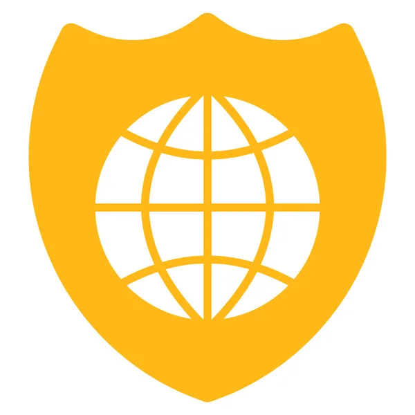 Icono del Escudo Global — Vector de stock