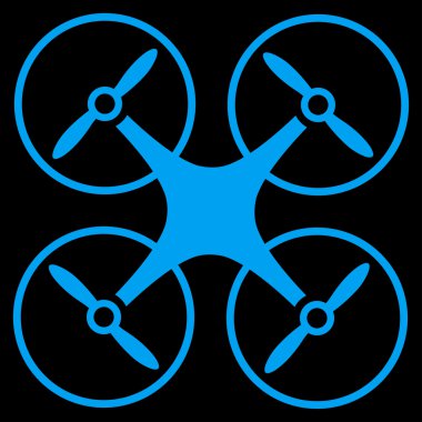 Nanocopter düz simgesi