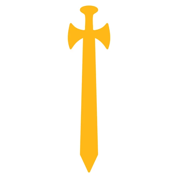 Ícone da espada medieval — Vetor de Stock