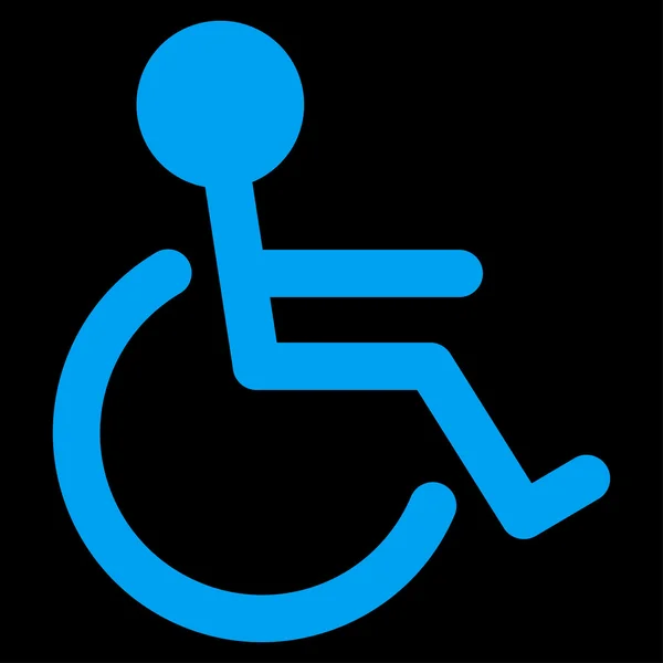 Icône plate handicapée — Image vectorielle