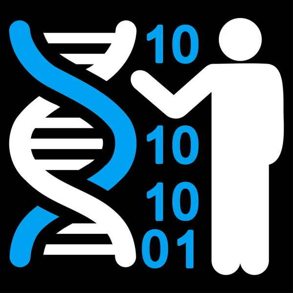 Ikona sestavy kódu DNA — Stockový vektor