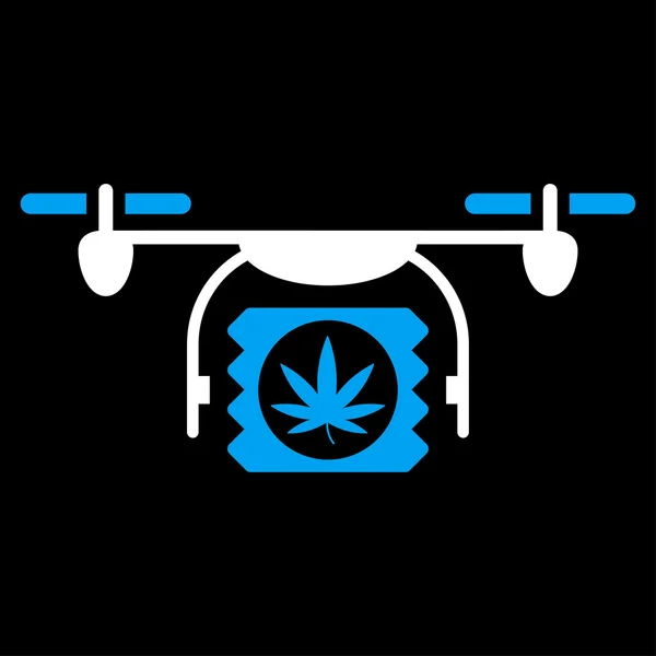 Drugs Drone pictogram zending — Stockvector