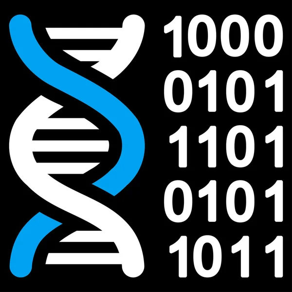 Genetikai kód ikon — Stock Vector