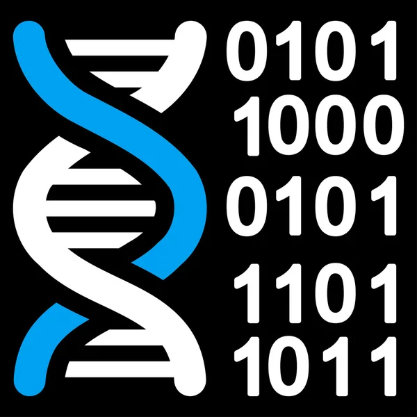 Ícone do código do genoma — Vetor de Stock