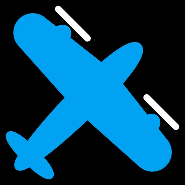 Icono de avión de tornillo — Vector de stock